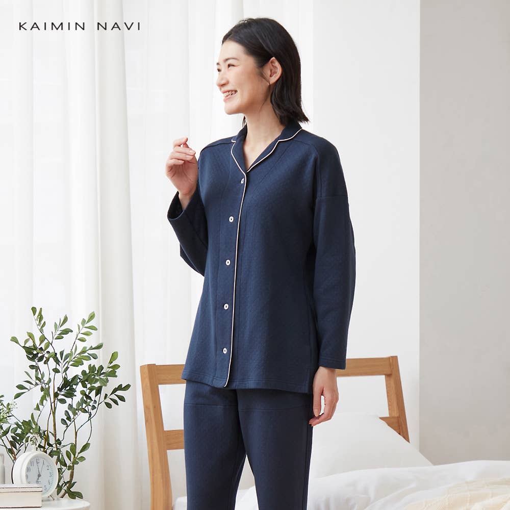 調温素材使用パジャマ 長袖長パンツ【送料無料】【SALE】